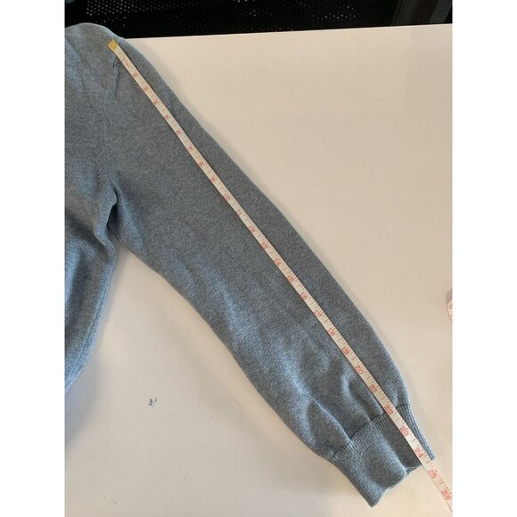 Tommy Hilfiger Sweater Men’s Large Blue Quarter-Zip Long-Sleeve Mock Neck Preppy - Picture 5 of 9